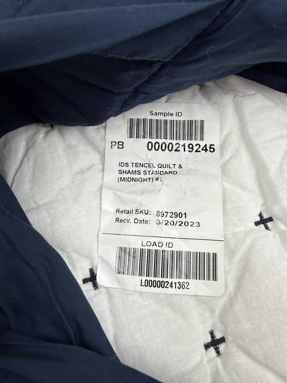 POTTERY BARN New TENCEL Quilted Standard Sham